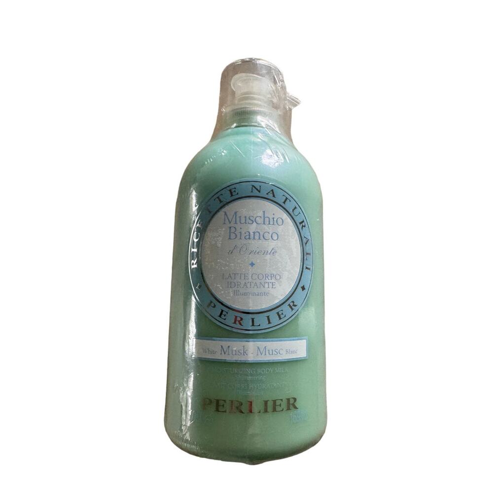 PERLIER White Musk Moisturizing Body Milk 16.9 FL OZ JUMBO SIZE ~ SEALED NEW